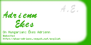 adrienn ekes business card
